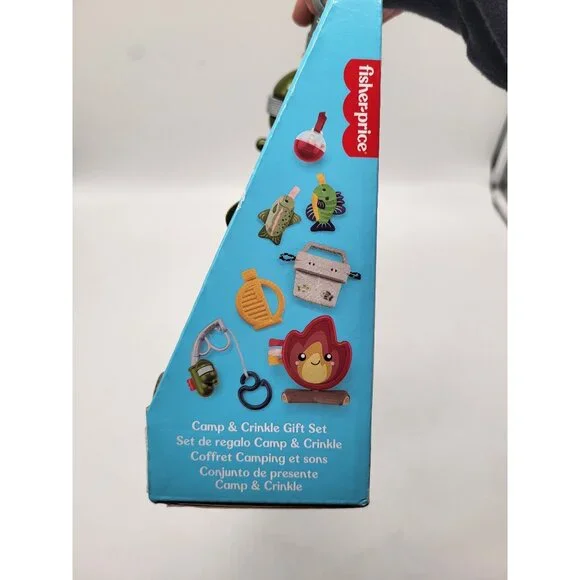 Fisher-Price Mini Me Moments Camp & Crinkle Gift Set 7-Piece Fishing Hiking Toy - Picture 3 of 9